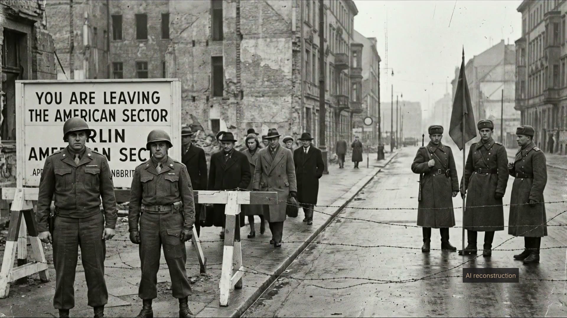 Still from Corridors in the Sky: Berlin 1948